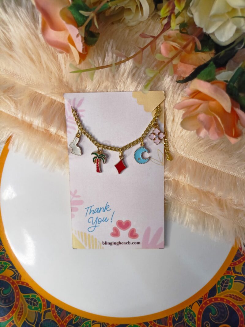 Enamel Charm bracelet