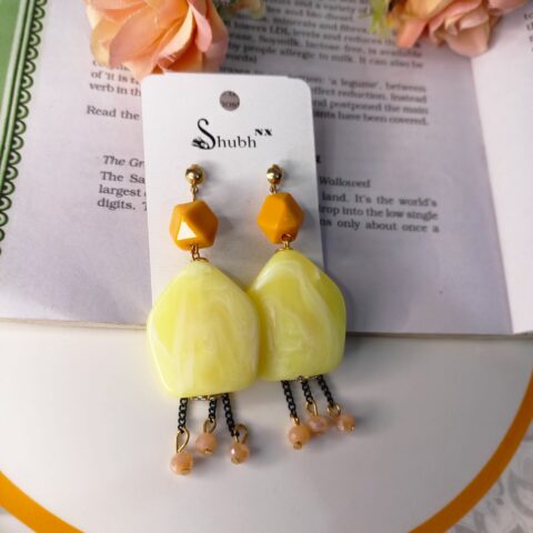 Yellow Marvel earring