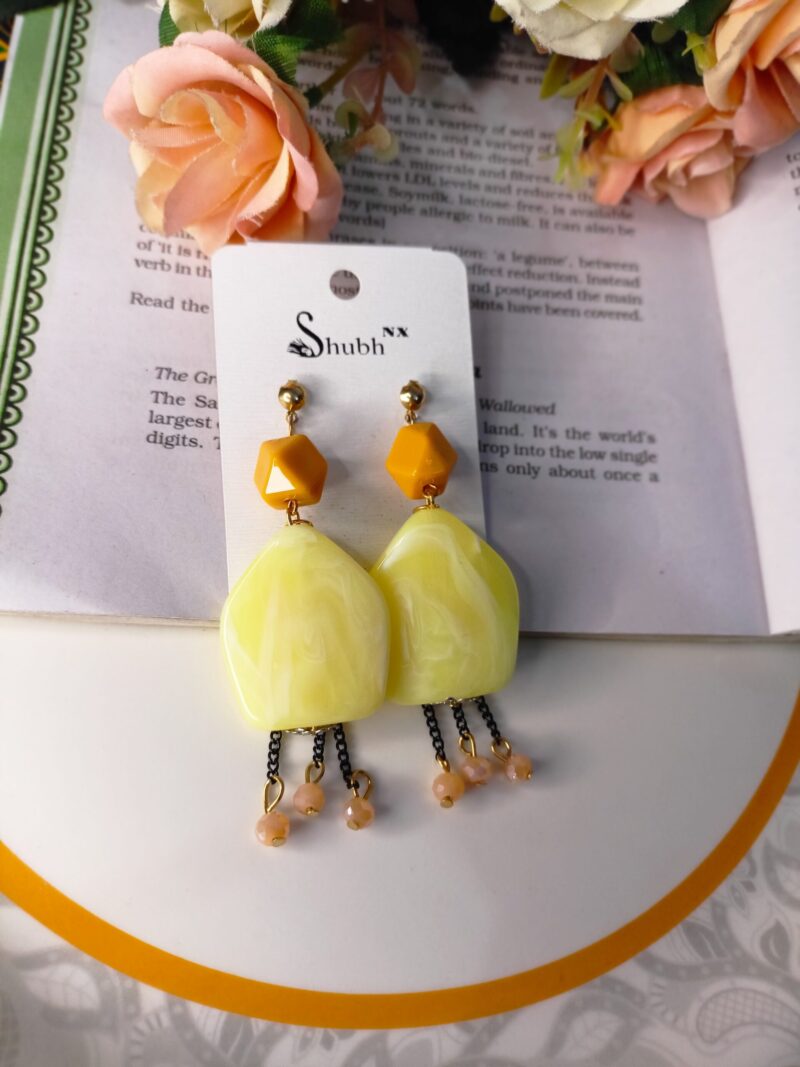 Yellow Marvel earring