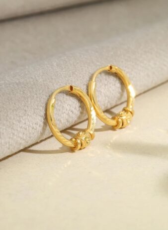 Baby Gold Earrings – 22K Purity with Classic Shine