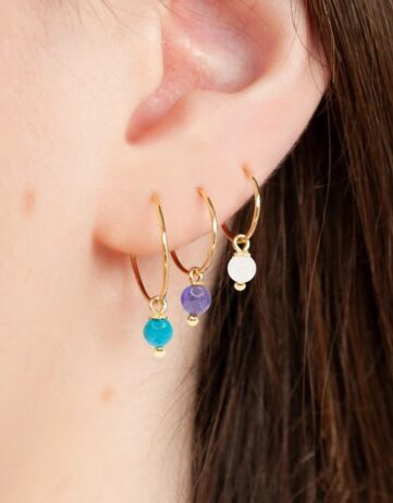 Birthstone Hoops: Add a Pop of Color and Meaning