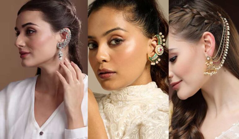 Earrings Without Piercing - Jhumkas, Ear Cuffs, Clip-Ons