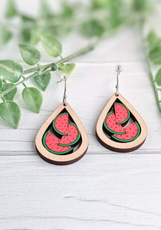 Eco-Friendly & Handmade Watermelon Earrings